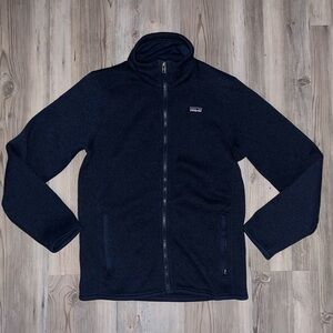 Patagonia Better Sweater Jacket Youth XL Heathered Navy Blue Full Zip